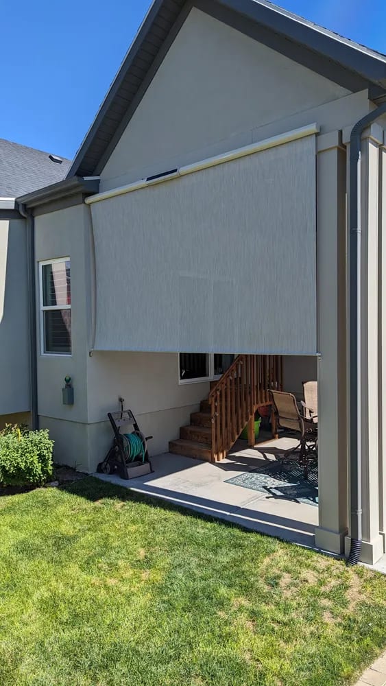 Exterior solar shade installation