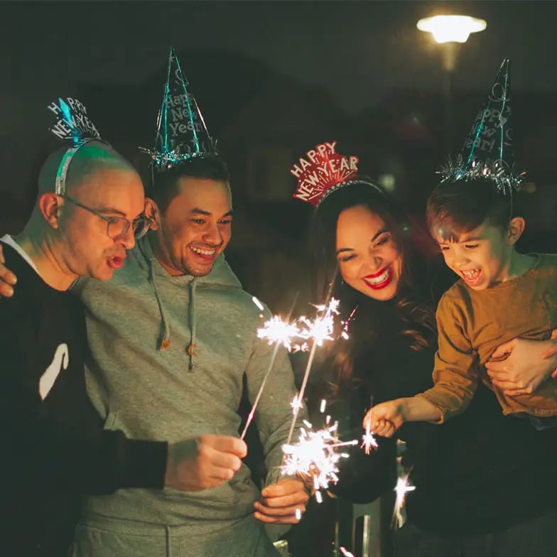 New Year celebration image used for outdoor space planning article